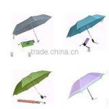 21" Manual Open of 3 Folding Umbrella for Sales