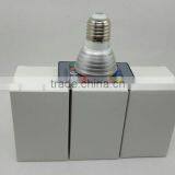 ShenZhen Manufacturer 16 Colors Remote Control E27 LED 3W RGB Light thumbnail-5
