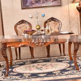 European wholesale vintage furniture wooden carved vintage dining table