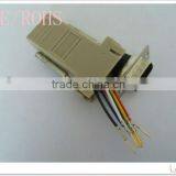 High Quality RG45- DB9P Adapter