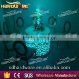 Metal Wedding Round Table Led Wedding Dining Table