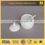 Ceramic Jar With Spoon Honey Jar With Spoon and Lid thumbnail-2