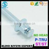 HIGH QUALITY DOUBLE CSK COUNTERSUNK STEEL P-T BLIND RIVETS FOR PC BOARDS thumbnail-2