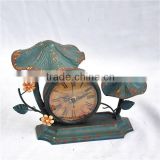 French industrial iron stand antique clocks