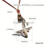 New 2016 Jewelry Alloy Airplane Pendant Necklace thumbnail-6