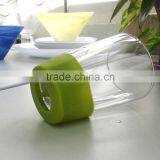 Clear Drinking Glass Tumbler With Silicone Sleeve thumbnail-3