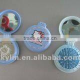 Popular Round Plastic Foldable Comb With Mirror thumbnail-1