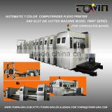 Auto flexo printing and slot die cutting machine