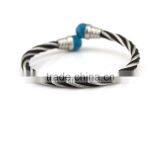 Blue Stone Stainless Steel Ladies Jewelry thumbnail-2