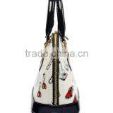 Wear-resisting PU Leather Youth Fashion Shell Shape Handbag thumbnail-3
