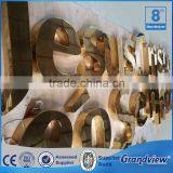 Golden Paint Stainless Steel Waterproof LED Backlit Letter Sign thumbnail-2