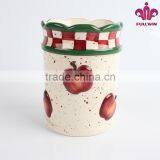 Dolomite Apple Design Pen Holder