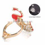 Samco Lovely Diamond Swan Mobile Phone Anti Drop Ring, Universal Ring 360 Degree Rotating Stent Holder Kickstand thumbnail-3