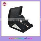 Fancy Black Plastic Jewelry Gift Box For Necklace/Pendant Wholesale & Custom Necklace Package Box