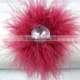 red feather baby headband