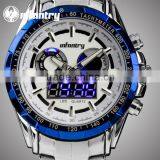 INFANTRY Fashion Date&Day display LED Stainless Watch