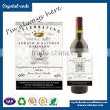 Good Printing New Design Die Cut Wine Label