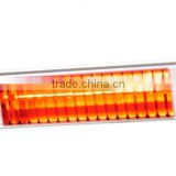 Low glare 1500W electric infrared Heater with 80% reduction invisible light