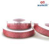 25mm High Quality Single Face Gliter Nylon Ribbon for Sale thumbnail-2