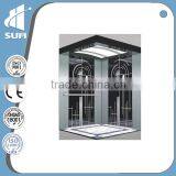 630KG Machine Room Passenger Lift With Mirro Etching Cabin thumbnail-1