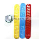 Eco-friendly and Oem Custom Kids Pvc Reflective Slap Wristband