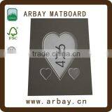 Wholesale White 4ply Heart Shapes Paper Frame Mat Board Storage thumbnail-2