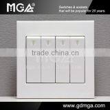10A 4 Gang 2 Way Wall Light Switch
