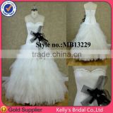 2014 Latest Luxurious ball gown white tull & lace cheap flower girl dresses uk