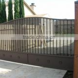 Factory sale metal garden arch with gate, iron gate, home gate arch design on alibaba online shopping