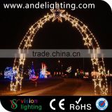 Outdoor LED Christmas light street decoration LED arch motif lights