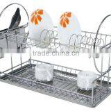 2 Tier Chrome Plated Dish Drainer
