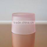 Frosted Pink Glass Jar for Candle thumbnail-3