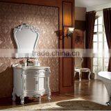 WTS16044 31 Inch Luxury Vintage Bathroom Furniture Single Bathroom Vanity Finished in White Color