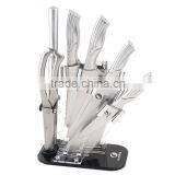 CK-6022 Ceramic Kitchen set 5 pcs knife knife with acrylic holder for knife set