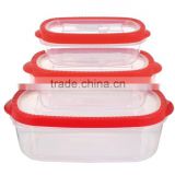 Plastic rectangle food container,airtight food container
