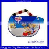 Lovely Gift Lunch Tin Box for Kids With Beautiful Handle/Fancy Candy Tin Box With Handle