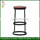 2015 Modern Round Wooden Seat Counter Stool