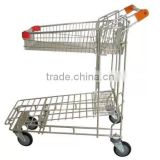 two baskets shopping cart
