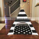 New Luxury Dog Cats Pet Fur Baby Kennel pe Dog Striped Bed House Teepee Room Tent Pet Toy Accessories for Wholesale thumbnail-1