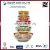 Hot Sale 5 Pcs Glass Bowl Set With Lids thumbnail-1