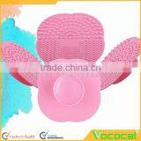 Cosmetic Brush Cleaning Tool Suction Cup Pad Silicone Makeup Brush Cleaner thumbnail-3