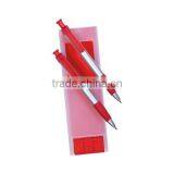 Popular Ballpoint Pen and Mechanical Pencil Set in Plastic Box thumbnail-1