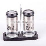 2pieces Glass Salt and Pepper Shakers With Printing thumbnail-1