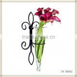 Wrought Iron Wall Flower Vase Holder thumbnail-1