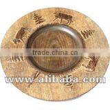 Wooden Wedding Charger Plates,Mango Wood Charger Plate,Wooden Under Plate,Charger Plate For Weddings & Events,Wood Charger Plate thumbnail-1