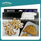Toprank New Design Custom 4Pcs Dinosaur Cookie Mold 3D Cookie Cutter Set Plastic Cookie Cutter thumbnail-2
