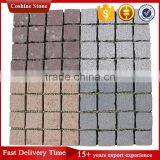 Cube Pattern Grey Mesh Backed Cobblestone Pavers Flooring thumbnail-6