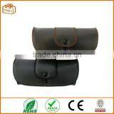 Soft Eyeglass Case Faux Leather, Attatches to Belt, Horizontal (BLACK) thumbnail-1