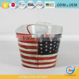 Iron Garden Powder Coating Keg Ice Bucket Metal Party Tubs for Drinks thumbnail-4