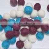 100% Wool Handmade Nursery Pom Pom Felt Balls Decoration Craft Kids Beads Supplies 2 cm thumbnail-1